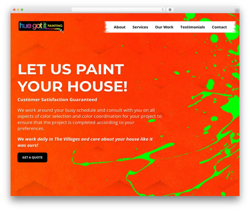 WordPress theme Graphicten Default Theme - huegotitpainting.com