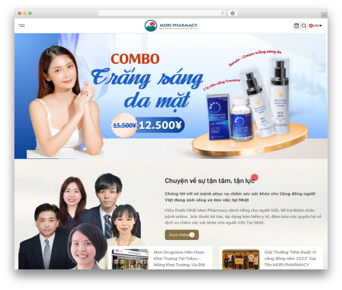 WordPress theme Mona theme - mori-pharma.com