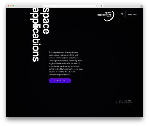 WordPress theme MyTheme - spaceapplications.com
