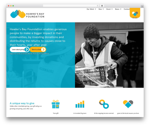 Charitable pro WordPress plugin - hawkesbayfoundation.org.nz