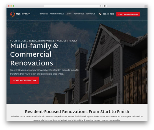 Avantex WordPress theme - www.cfigroup-us.com