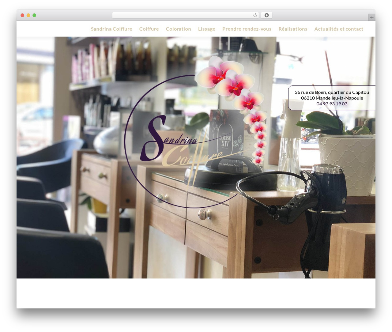 Com'On TEMPLATE WordPress theme - coiffure-mandelieu.fr
