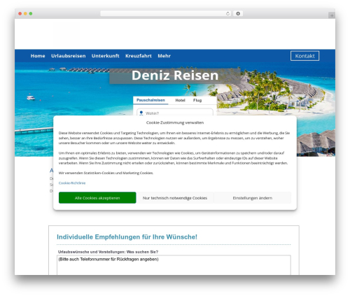 Smg theme extension WordPress plugin - denizreisen.de