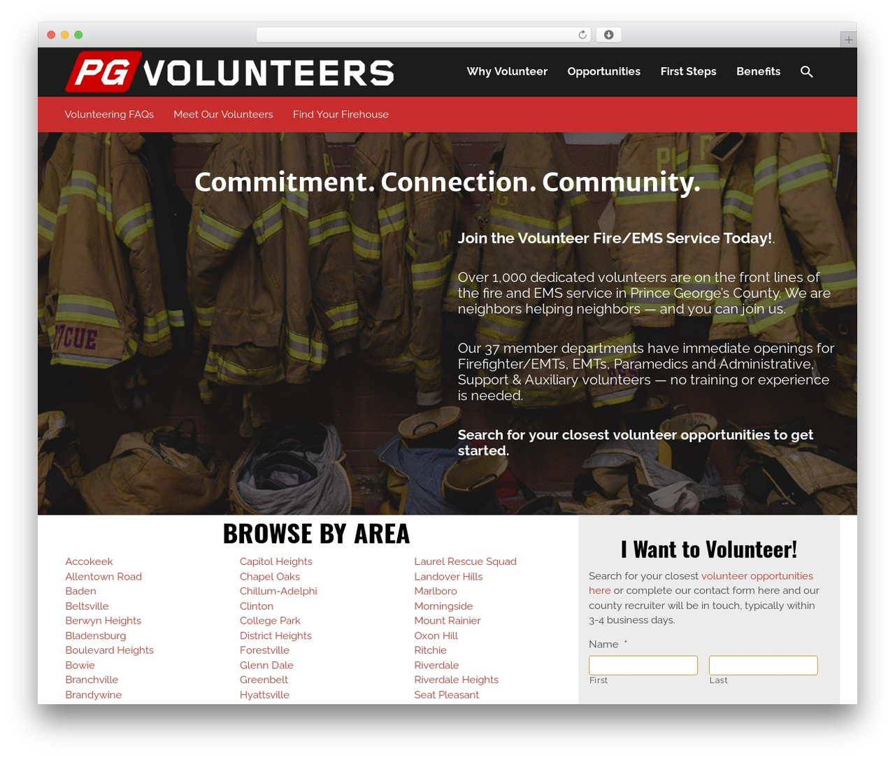 Listify WordPress theme - pgvolunteers.org