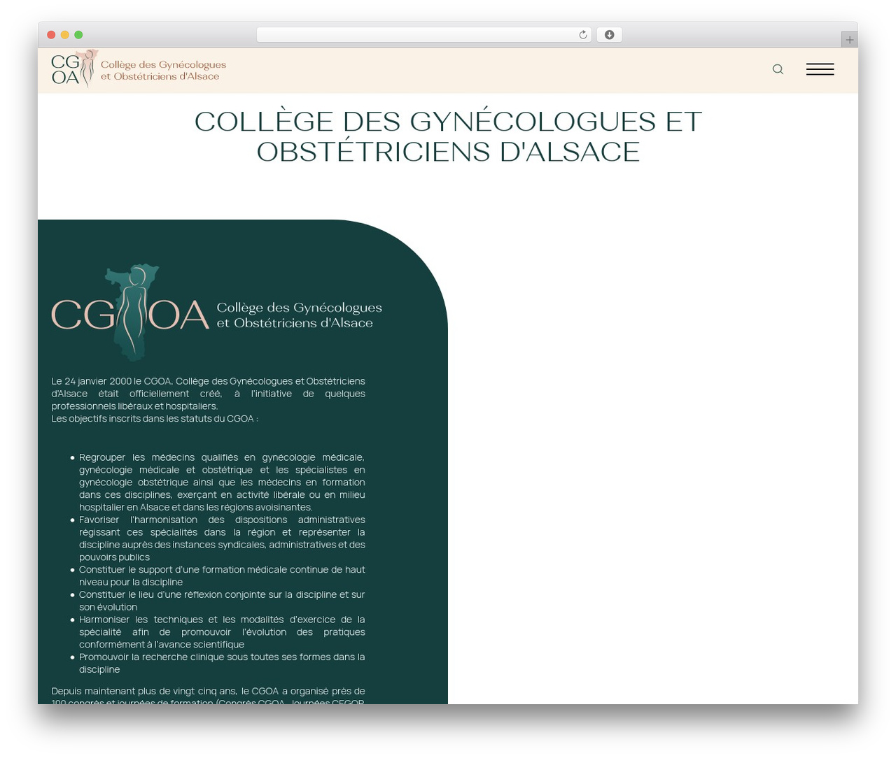 Mediweb WordPress theme design - cgoa.fr Mediweb WordPress theme design - cgoa.fr
