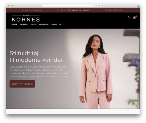 number-two WordPress ecommerce theme - kornes.dk