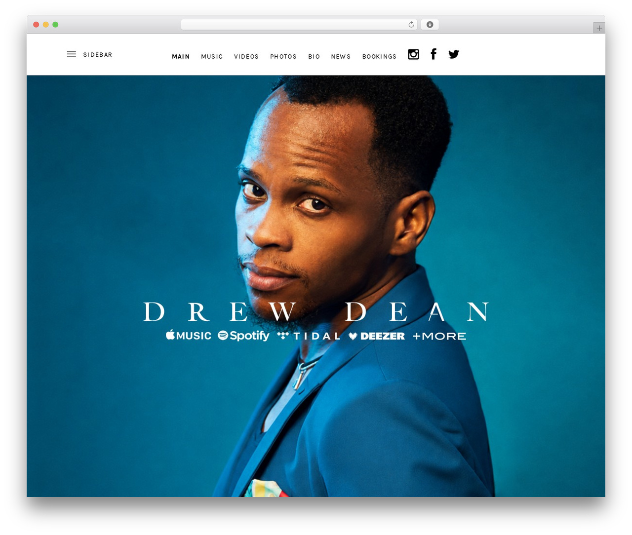 Ovation WordPress theme - drewdean.com
