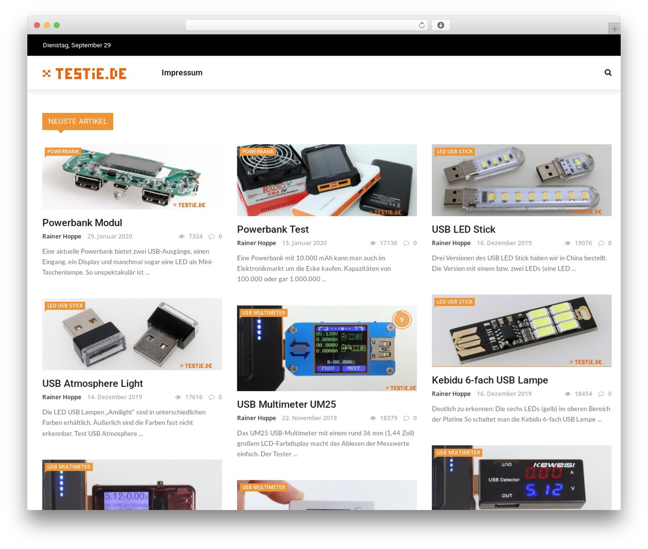 Rubik WordPress theme - testie.de Rubik WordPress theme - testie.de