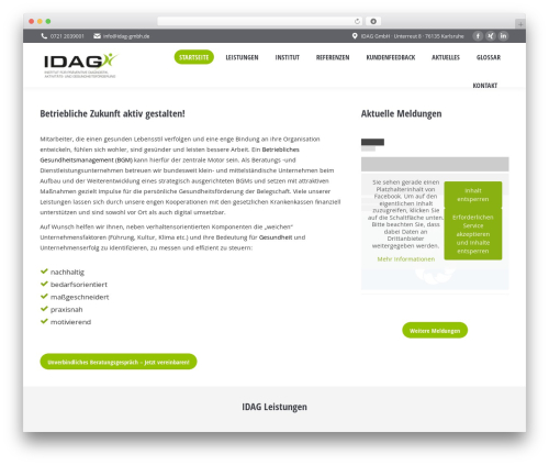 The7 theme WordPress - idag-gmbh.de