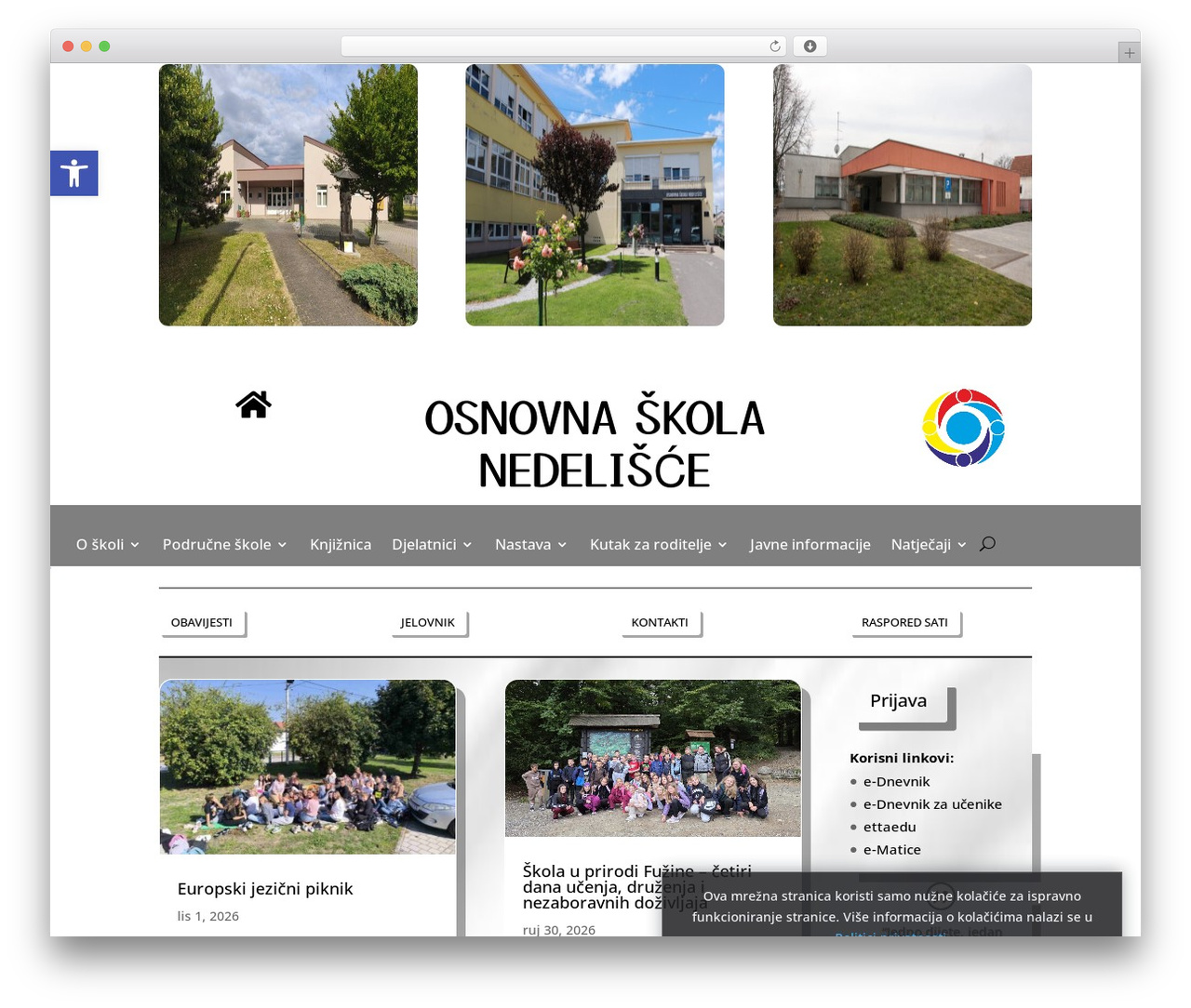 WordPress theme Divi - os-nedelisce.skole.hr