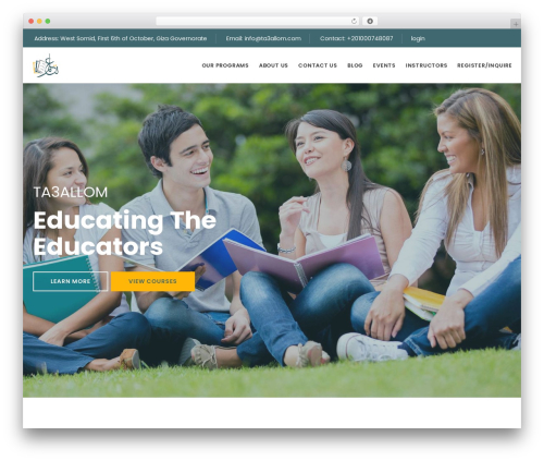 WordPress theme Ta3allom - ta3allom.com