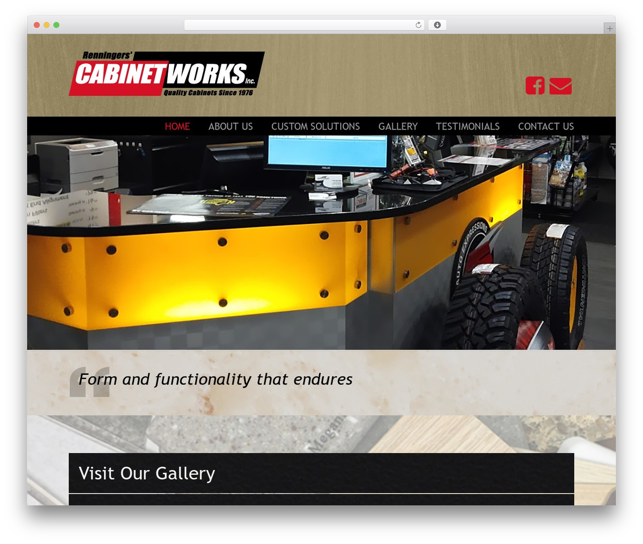 WordPress theme U-Design - renningerscabinetworks.com