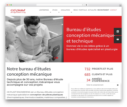 wp-bootstrap WordPress theme design - cd-plast.com
