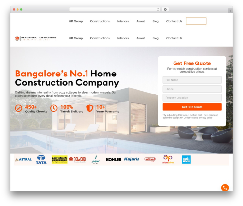 Builder essential WordPress plugin - hrconstruction.in