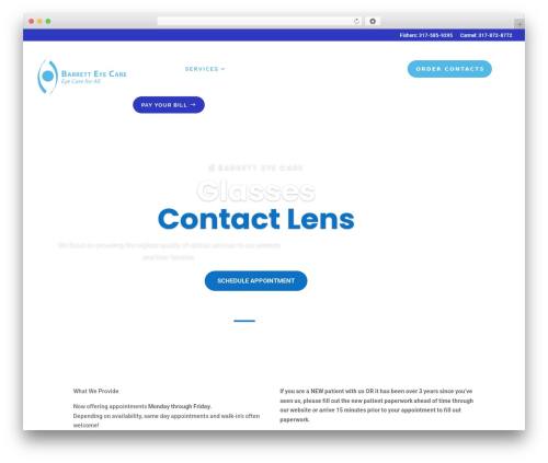 Divi WordPress theme - barretteyecare.com
