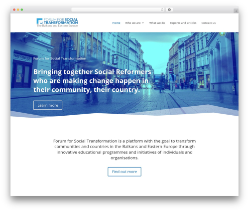 Divi WP theme - socialtransformation.org