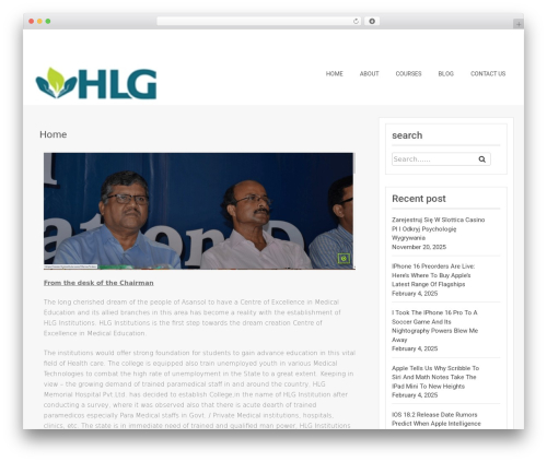 Education Method premium WordPress theme - hlginstitute.com