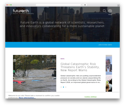 FutureEarth WordPress theme - staging.futureearth.org