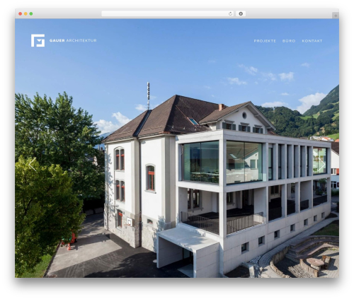 Gauer WordPress theme - gauerarchitektur.ch