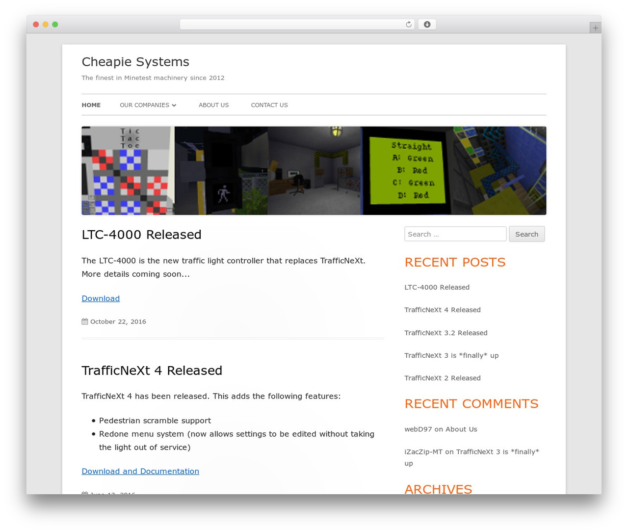 Tiny Framework WordPress theme - cheapiesystems.com