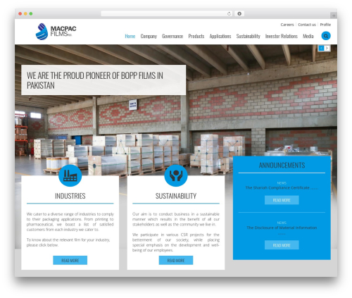 WordPress theme Mac Pack - macpacfilms.net