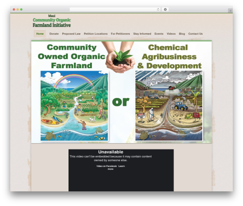 WordPress theme OrganicWeb - communityfarmland.org