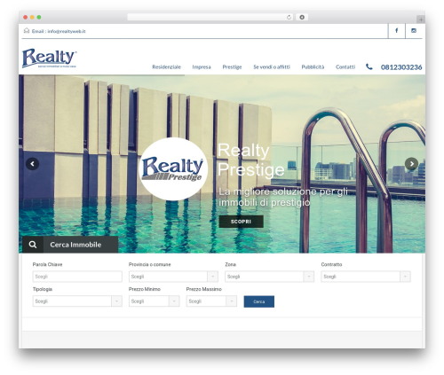 WordPress theme RealHomes Theme - realtyweb.it