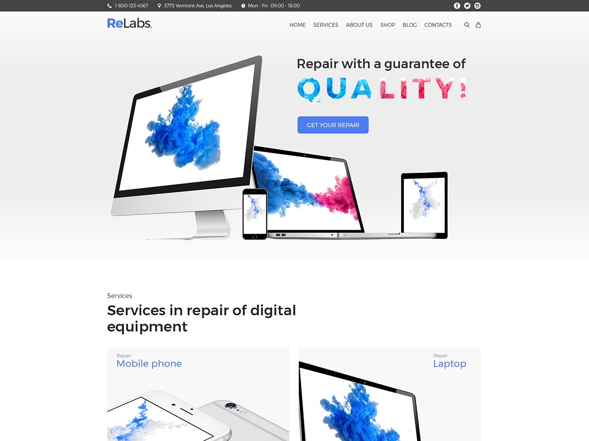 WordPress theme Relabs WordPress theme Relabs