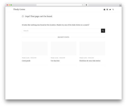 Aspire WordPress theme - thedycorrea.com