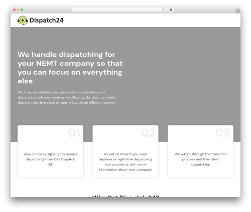 Best WordPress theme GetDispatch24 Theme - getdispatch24.com