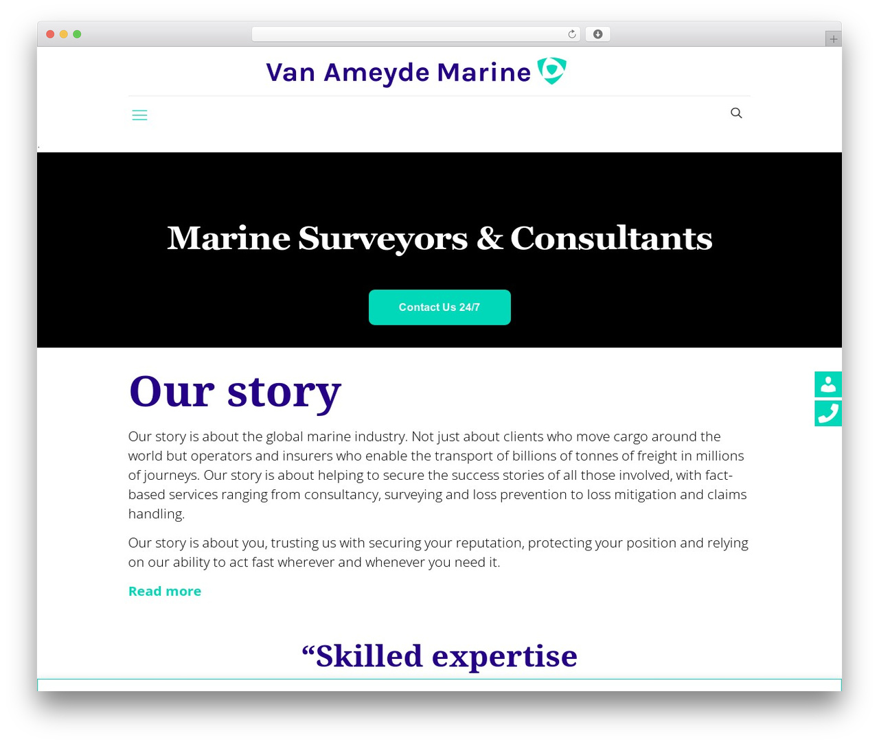Betheme WordPress theme - ameydemarine.com