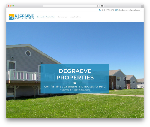 Construction WordPress theme design - degraeveproperties.com
