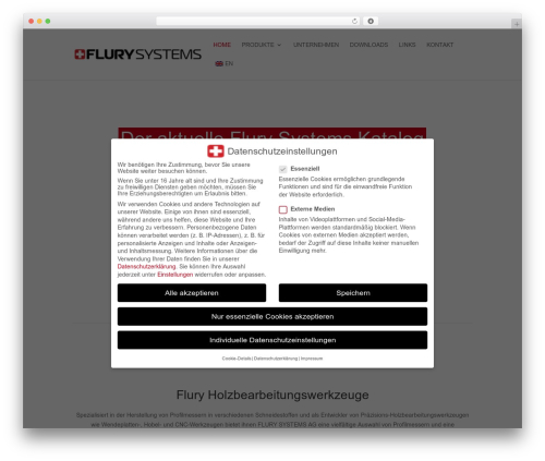 Divi theme WordPress - flury-systems.ch