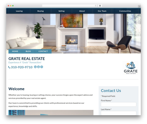 IXACT Framework WordPress theme - graterealestate.com