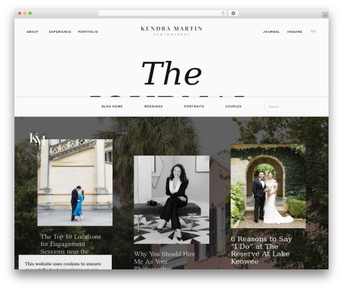 Showit WordPress theme image - kendramartinphotography.com/blog