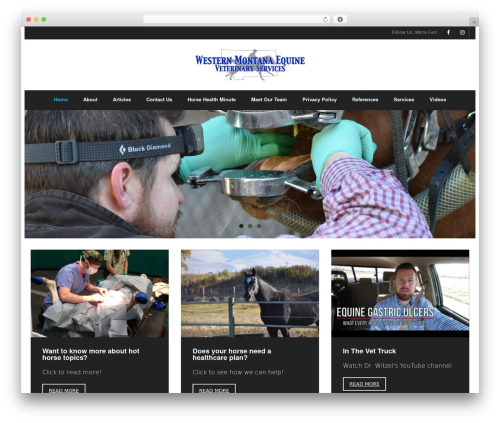 Shuttle theme WordPress - westernmontanaequine.com