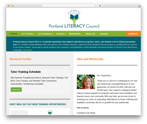 Theme WordPress Roots Framework - portlandliteracy.org