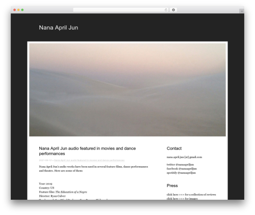 Touch WordPress theme - nanaapriljun.info