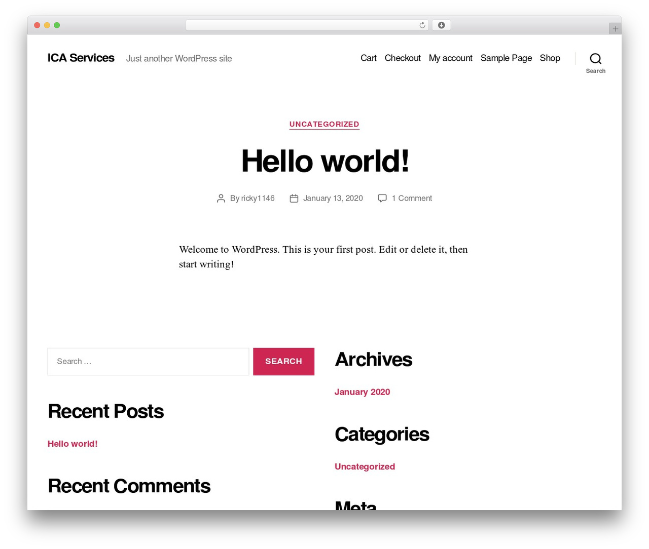 Twenty Twenty WordPress theme design - ica.services Twenty Twenty WordPress theme design - ica.services