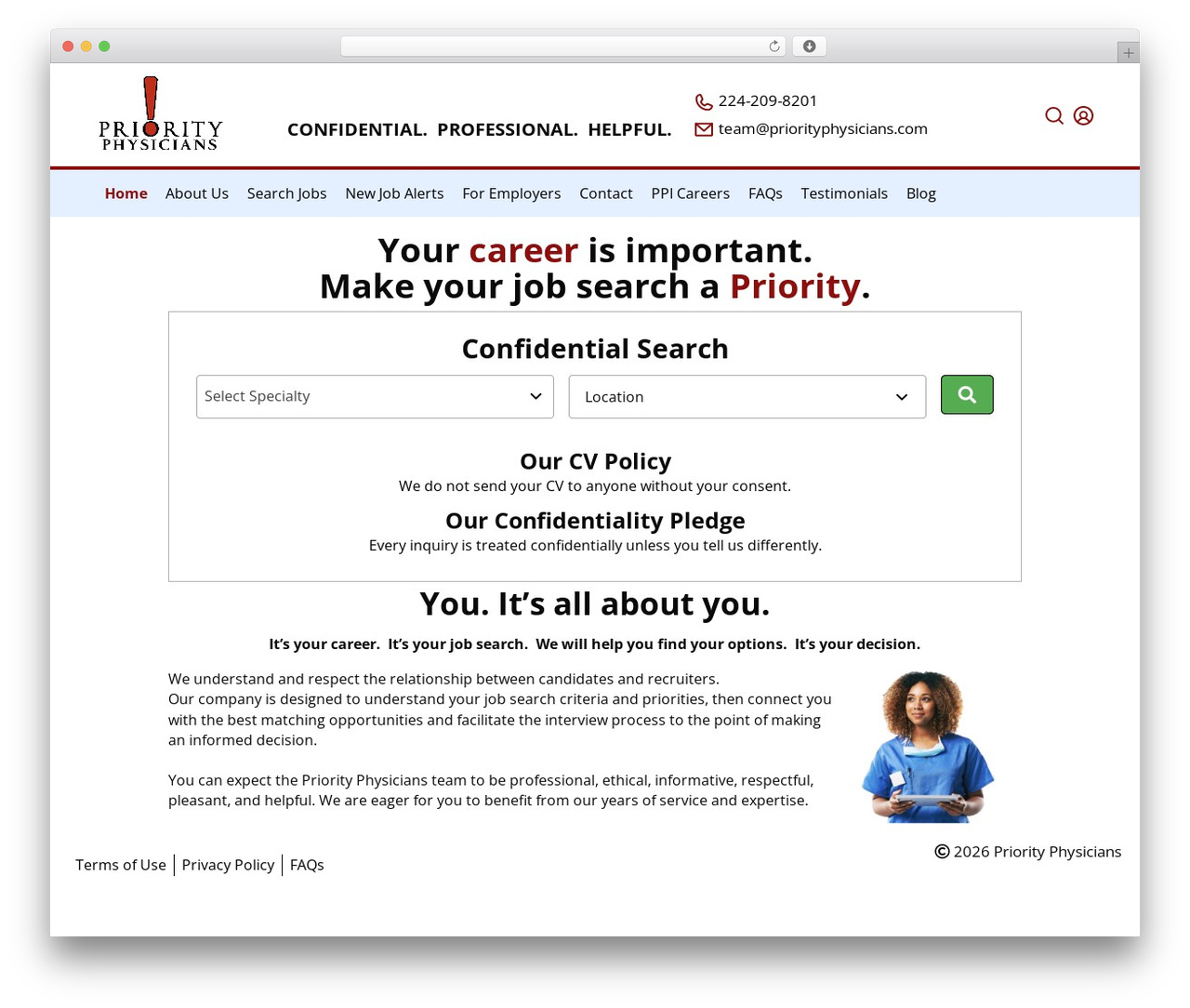 WordPress theme Beaver Builder Theme - priorityphysicians.com
