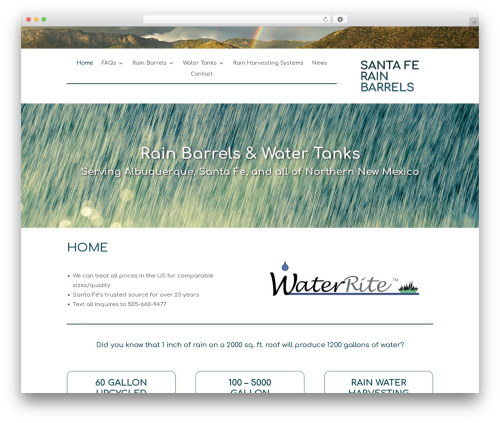 WordPress theme Divi - santaferainbarrels.com