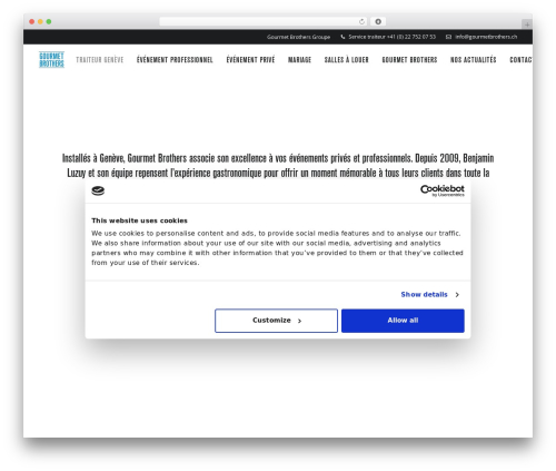 WordPress website theme Uncode - gourmetbrothers.ch