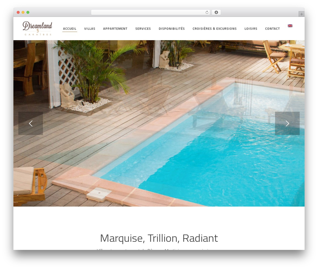 Ambient theme WordPress - dreamland-caraibes.com