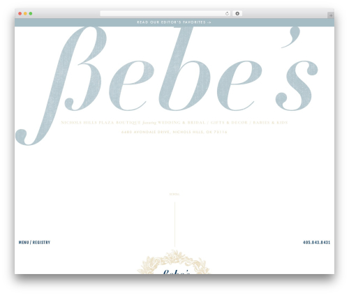 Bebes theme WordPress - shopbebes.com