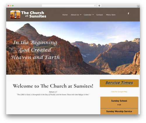 Beginning WordPress theme - thechurchatsunsites.org