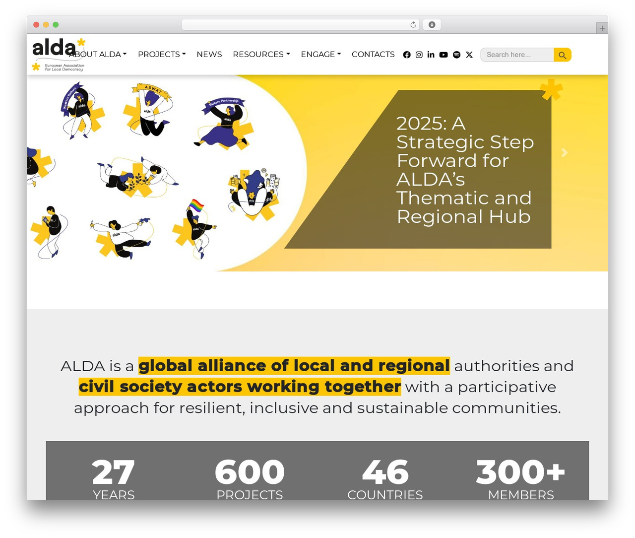 Bootstrap Basic4 free WP theme - alda-europe.eu