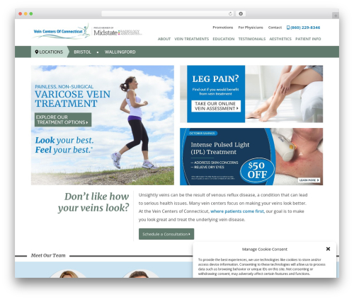 CT Vein Docs WordPress theme - ctveindoc.com