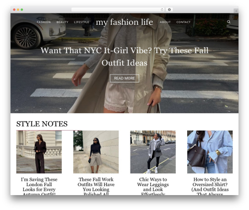 Derive WordPress theme - www.myfashionlife.com