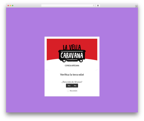 Divi WordPress theme - lavellacaravana.cat