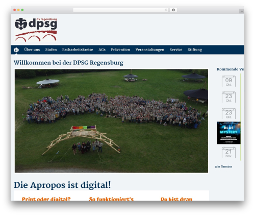 DPSG | Wordpress | 2.3 theme WordPress - dpsg-regensburg.de